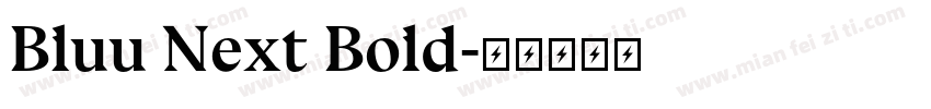 Bluu Next Bold字体转换